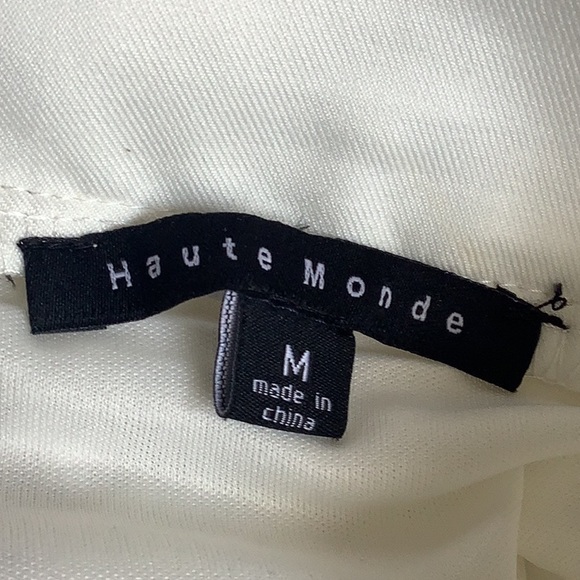 Haute MONDE skirt crocheted with mini skirt under size Med NWT zipper si… - Picture 5 of 9